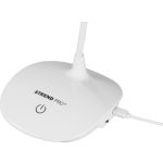 Asztali lámpa, Strend Pro, 43 × 13 × 12 cm, fehér, fényerő-szabályozható, meleg fény (2500–2700 K), USB-C, akkumulátoros, 2 W, flexibilis kar