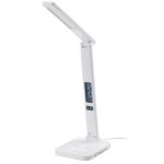 Asztali lámpa, Strend Pro, 17,5 × 13 × 37 cm, vezeték nélküli töltés, 10 W, érintésvezérlés, LCD kijelző, 5 fényerő, 5 színhőmérséklet, LED 500 lm