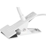 Asztali lámpa, Strend Pro, 41 cm, fehér, csíptethető, USB-C tápellátás, 2 W, 80 lm, 3000 K, IP20, alumínium, polikarbonát