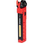 Munkalámpa, Strend Pro Worklight F05D333, piros, 19,5–36 cm, COB LED, 6 W, USB töltés, akkumulátoros, mágneses tartó, 230°-ban forgatható fej