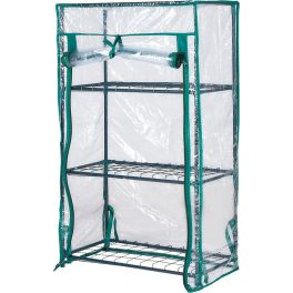   Palántanevelő, Strend Pro Garden Üvegház, 46 x 24 x 80 cm, fóliaborítású, 3 polcos, fóliasátor kivitel