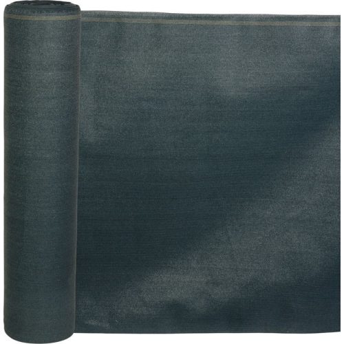 Árnyékoló háló medence fölé, kerítésre, Strend Pro Garden, 1,2 x 25 m, antracit, HDPE, UV-álló, 230 g/m², 95% árnyékolás