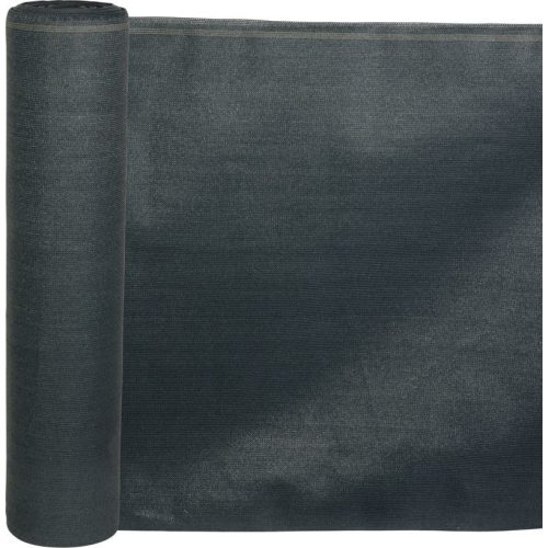 Árnyékoló háló medence fölé, kerítésre, Strend Pro Garden, 1,5 x 25 m, antracit, HDPE, UV-stabil, 230 g/m², 95% árnyékolás