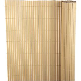   Lamellás kerítés, Strend Pro Garden Ence DF13, bambusz hatású, 90 cm x 3 m, PVC lamellák, 1300 g/m2, UV-álló, árnyékoló