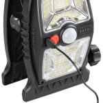 Szolár kerti lámpa, Strend Pro, 92 db LED, 1200 mAh akkumulátor, USB-C kimenet, napelemes töltés, akkumulátoros