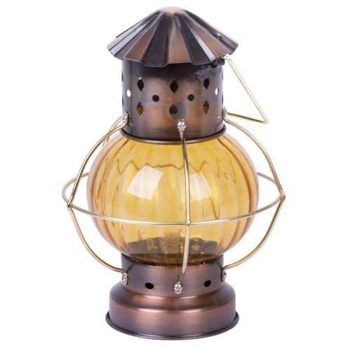 Lámpás, Strend Pro H444, bronz, 27,5 cm, dekorációs