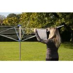 Strend Pro ALVE 8055 kültéri ruhaszárító, alumínium, 50 m szárítófelületű, időjárásálló és stabil kialakítású