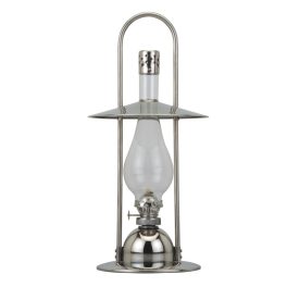   Petróleumlámpa, MagicHome ML0923 Deluxe, ezüst, 37,7 cm, EN 14059 szabvány