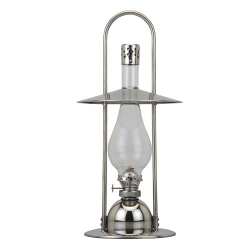 Petróleumlámpa, MagicHome ML0923 Deluxe, ezüst, 37,7 cm, EN 14059 szabvány