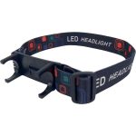 Fejlámpa, Strend Pro XL0702, fekete, 11 x 3,4 cm, 3W, XPE + COB, 200 lm, 1200 mAh, levehető fejjel