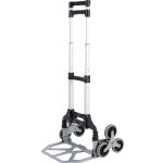 Molnárkocsi, Strend Pro, fekete/szürke, maximum 80 kg teherbírás, összehajtható, lépcsőző, teleszkópos nyél