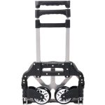 Molnárkocsi, Strend Pro, fekete/szürke, maximum 75 kg teherbírás, összehajtható, lépcsőző, teleszkópos nyél