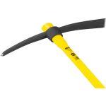 Csákány, Strend Pro Garden, Strend Pro, sárga/fekete, 2500 g, üvegszálas nyél, acél fej, kétoldalas, hegyes/lapos, kemény és sziklás talajhoz