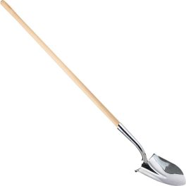   Ásó, Strend Pro Premium, hegyes fej, ezüst, 32,5 x 24 x 150 cm, rozsdamentes acél fej, fa nyél