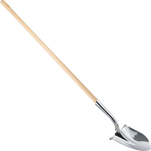 Ásó, Strend Pro Premium, hegyes fej, ezüst, 32,5 x 24 x 150 cm, rozsdamentes acél fej, fa nyél
