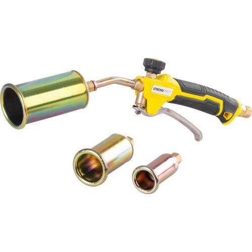 Gázperzselő, Strend Pro PQ009, 3 fúvóka, 25-35-50 mm, 7–55 kW, Propán-Bután gázhoz