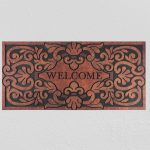 MagicHome RBM 116 lábtörlő - Welcome, 120 x 58 cm, barna