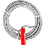 Strend Pro PP3101 csőgörény, lefolyótisztító spirál, 5 m hosszú, 9 mm átmérőjű, tartós és kompakt kialakítású