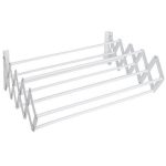 MagicHome TH828 fali ruhaszárító, fehér, 80 x 11–46 x 18,5 cm, 7,2 m szárítófelületű, 7 kg teherbírású, fémből készült