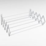 MagicHome TH828 fali ruhaszárító, fehér, 80 x 11–46 x 18,5 cm, 7,2 m szárítófelületű, 7 kg teherbírású, fémből készült