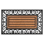 MagicHome RBP 156 lábtörlő - Ornament, 45 x 75 cm, barna