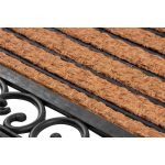 MagicHome RBP 156 lábtörlő - Ornament, 45 x 75 cm, barna