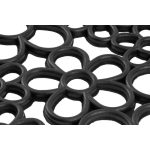 MagicHome RBR 100 lábtörlő - Meadow, 45 x 75 cm, fekete/fehér