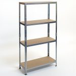 Strend Pro 4 polcos fém/MDF műhelypolc, 180 x 90 x 40 cm, teherbírás: 175 kg/polc