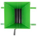 Gyümölcsdaráló, Vivatechnix Viva 2211077, zöld, 25 l, teljes fém, kézi hajtás