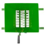 Gyümölcsdaráló, Vivatechnix Viva 2211078, zöld, 25 l, teljes fém, kézi hajtás