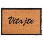 MagicHome RBC 199 lábtörlő - Üdvözöljük, 40 x 60 cm, barna