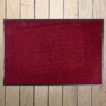 MagicHome lábtörlő - 60 x 90 cm, fekete/piros