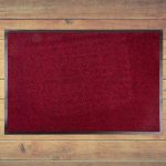 MagicHome lábtörlő - 60 x 90 cm, fekete/piros