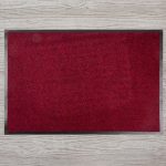 MagicHome lábtörlő - 60 x 90 cm, fekete/piros