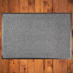 MagicHome lábtörlő - 60 x 90 cm, szürke/fekete