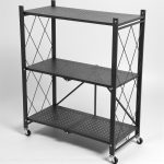 MagicHome 3 polcos összecsukható és mozgatható fém műhelypolc, 87 x 72 x 34 cm, teherbírás: 50 kg/polc