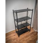 MagicHome 4 polcos összecsukható és mozgatható fém műhelypolc, 127 x 72 x 34 cm, teherbírás: 50 kg/polc