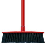 Seprű, Vileda Universal, normál méret, piros, tartós és könnyen tisztítható szálakkal