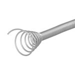 KPZ spirál, lefolyótisztító, 3 m, 1,40 / 6,30 mm, fém, fa fogantyúval és éles rugóvéggel