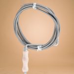 Strend Pro KPZ csőgörény, lefolyótisztító spirál, 10 m hosszú, 10 mm átmérőjű, fa markolattal és éles rugós fejjel, ezüst színben, vegyszermentes duguláselhárításhoz