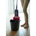 Vödör, Vileda Ultramax, 10 liter, piros-szürke, csavarókosárral, ergonomikus kialakítással