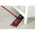 Felmosó szett, Vileda Ultramax XL One Size, piros-szürke, vödörrel és kosárral, 20%-kal hosszabb fejjel, kemény padlóhoz, 60 °C-on mosható