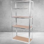 Strend Pro 5 polcos fém/MDF műhelypolc, 180 x 90 x 40 cm, teherbírás: 175 kg/polc