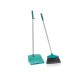 Seprűkészlet, Leifheit 41404 , 90 cm, szürke-kék, összecsukható kivitelben, gumírozott lapáttal és lágy sörtékkel