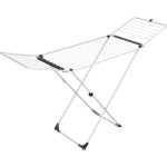 Vileda Universal ruhaszárító, 18 méter szárítási terület, fehér, X-alakú vázzal, kinyitható szárnyakkal, keskeny és összecsukható kialakítással