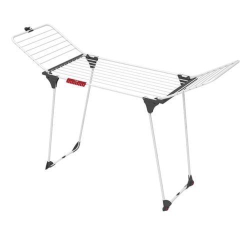 Vileda King ruhaszárító, 20 méter szárítási terület, fehér, extra vastag huzalokkal, stabil acél-alumínium vázzal, dőlésálló kialakítással