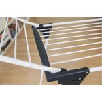 Vileda King ruhaszárító, 20 méter szárítási terület, fehér, extra vastag huzalokkal, stabil acél-alumínium vázzal, dőlésálló kialakítással