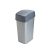 Szemeteskuka, Curver Pacific Flip Bin, 45 l, antracit/szürke, 37,6 x 29,4 x 65,3 cm, műanyag, csuklós fedél, kézi nyitás