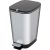 Szemeteskuka, KIS Chic Bin M Steel, 35 l, szürke, 40,5 x 26,5 x 45 cm, pedálos