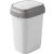 Szemeteskuka, KIS Dual Swing S, 10 l, fehér, 25 × 19 × 32 cm, műanyag, csuklós fedél